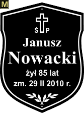 Tablice natrumienne Katolickie - wzór M