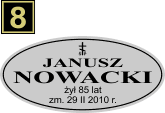 Tabliczki urnowe Prawosławne - wzór S9